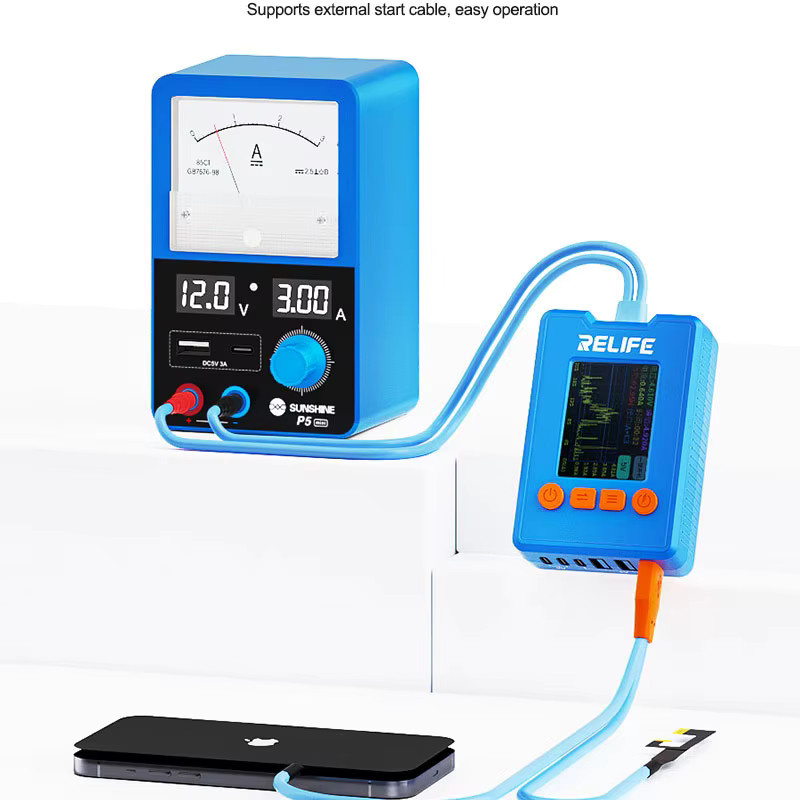 SUNSHINE P5 Mini-Smart-Netzteil in Blau mit USB-C und USB-A Anschlüssen sowie Echtzeit-Spannungs- und Stromanzeige (5 V/3 A) - Bild 5