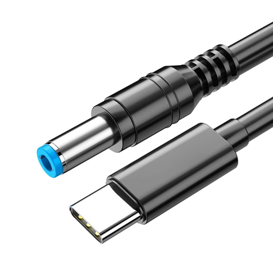 Alloet USB-C auf DC5525 Ladegerät Konverter mit PD100W und E-Marker Chip, Schwarz - Bild 5