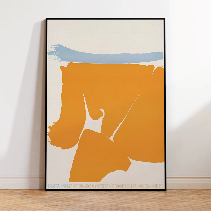 Abstrakte Leinwandmalerei Friedel Dzubas im Retro-Stil als Wandkunst für dein Wohnzimmer - Bild 2