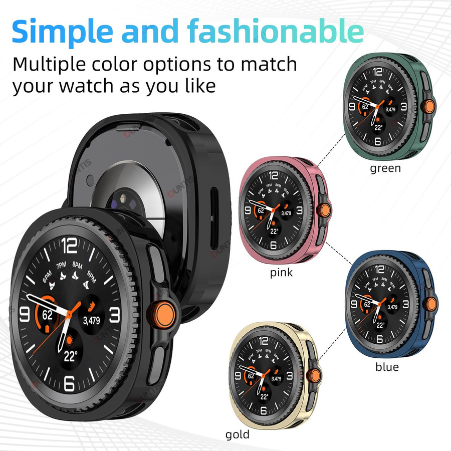 Samsung Schutzhülle für Galaxy Watch 8 Classic, TPU, Gold - Bild 3