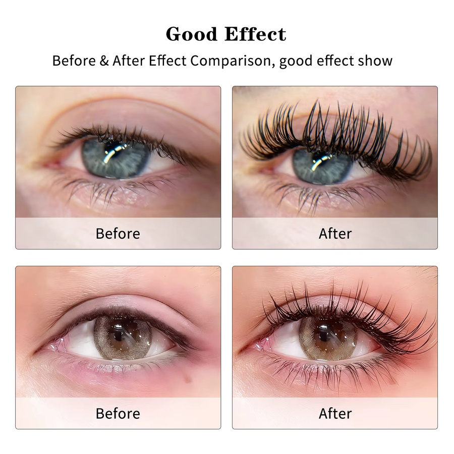 Winky Beauty Flache Ellipsen-Wimpern, matt, rein schwarz - Bild 2