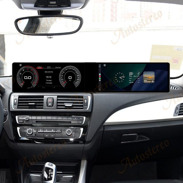 ZWNAV Dual Screen Android 14 Auto Radio mit Carplay und GPS Navigation für BMW 1 Serie F20 F21 (2013-2019), Schwarz - Bild 1