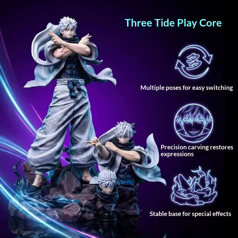 Bandai Jujutsu Kaisen Gojo Satoru Anime-Figur, Desktop-Ornament - Bild 2