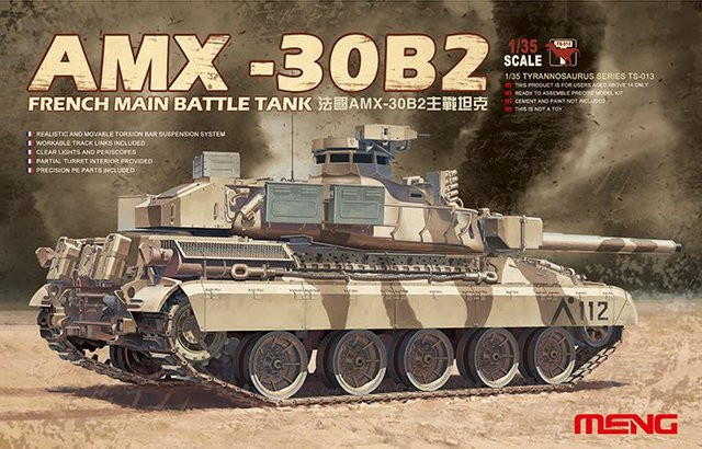 MENG Models French Main Battle Tank AMX-30B2, Fahrzeug, ab 14 Jahren - Bild 1