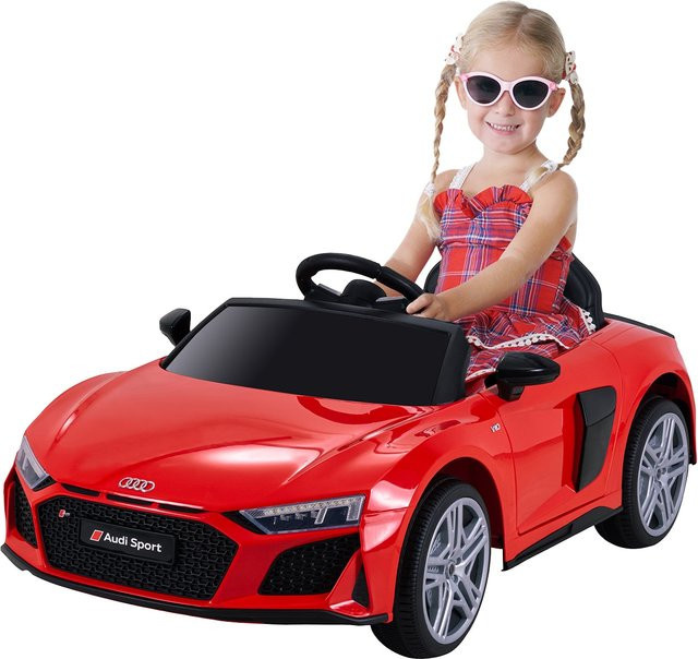 Actionbikes Motors Audi R8 4S Spyder Kinder-Elektroauto mit Hartgummireifen, Rot - Bild 1