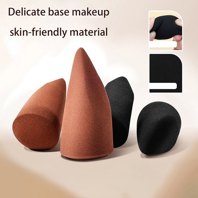 Make-Up Schwamm Puderquasten, Schwarz, Unisex - Bild 1
