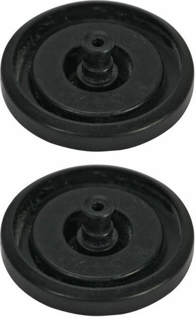 2 Stück Dichtungssatz für Spülkasten Kugelventile und Membranen, Ersatz-Gummidichtungen für Toiletten-Füllventile der Modelle 242, 400 und 747, Farbe: Schwarz - Bild 1