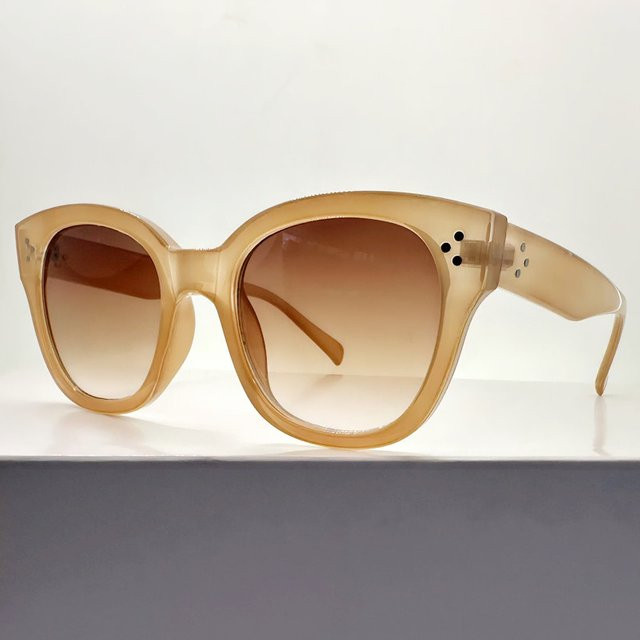 OEC CPO Sonnenbrille, Quadrat, Vollrand, Kunststoff, Braun, Damen - Bild 1