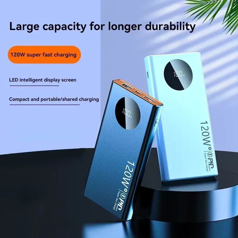 Lenovo Power Bank 50000mAh mit 120W Superschnellladen, PD20W, Digital Display, Schwarz - Bild 4