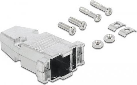 Delock 66625 D-SUB Gehäuse aus Metall in Silber - Bild 1