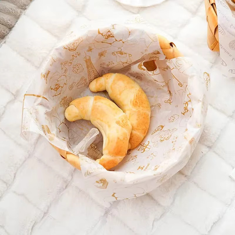 100 Blatt ölbeständiges weißes Wachspapier als Lebensmittel-Verpackung für Burger, Sandwiches und Pommes Frites - Bild 2