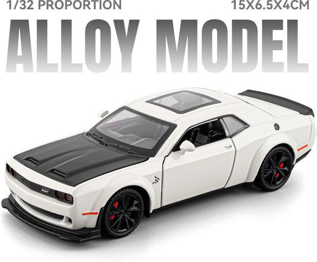 Linyi toy car Dodge Challenger Srt Hellcat Redeye Widebody Modellauto, 1:32, Metall, ab 18 Jahre - Bild 1