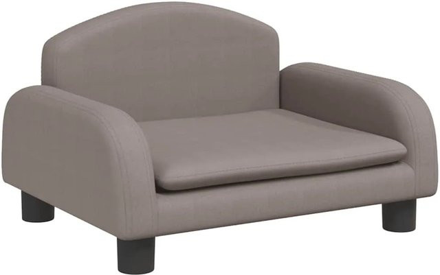 vidaXL Hundebett in Beige aus Stoff, B/T/H: 50 x 40 x 30 cm - Bild 1