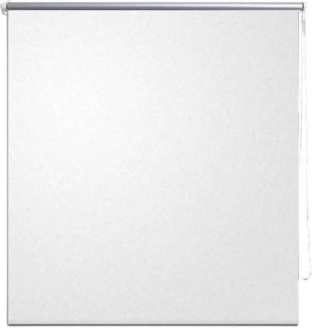 vidaXL Verdunkelungsrollo Weiß, thermoisolierend, B: 120 cm, H: 175 cm - Bild 1