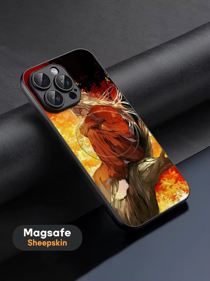 Luxus MagSafe Handyhülle Inuyasha Design für iPhone 16 15 14 13 12 11 Pro Max Multicolor - Bild 2
