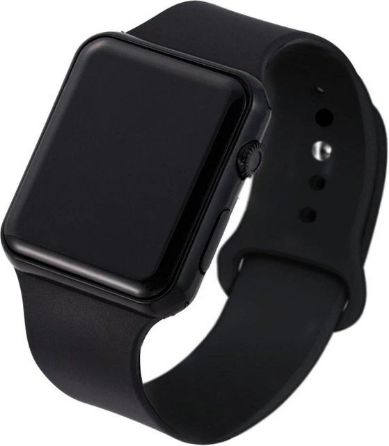 Digitale Uhr, Silikon, Schwarz, Unisex - Bild 1