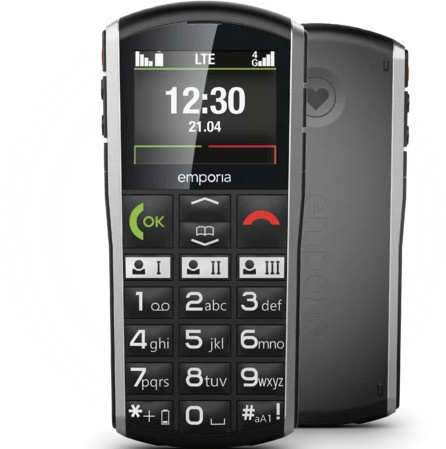 emporia SIMPLICITY LTE Mobiltelefon, Schwarz, 4G/LTE - Bild 1