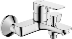 Hansa Wannen- und Brause-Einhebelmischer Hansabasic in Chrom mit Safety-Stop und 165 mm Auslauf - Bild 1