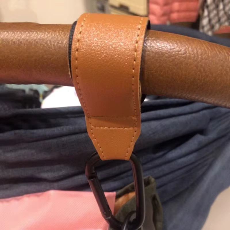 2er-Pack Tragbare Aufbewahrungstaschen mit Schnallen aus PU-Leder und Aluminiumlegierung in Blau - Bild 2