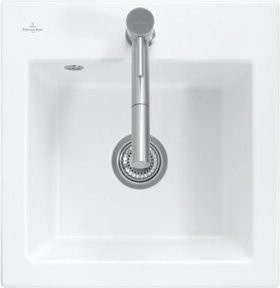 Villeroy & Boch Subway 50 S Flat bündiges Spülbecken aus Keramik in Weiß - Bild 1