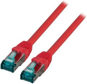 EFB-Elektronik Patchkabel Cat.6A S/FTP RJ45 Ethernet/LAN, Farbe: Rot, Länge: 7,5 m - Bild 1