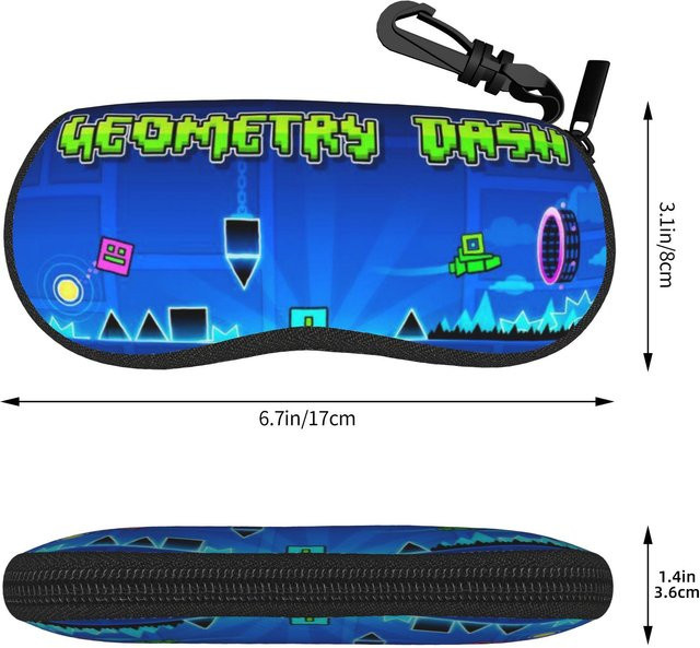Fancy Style Studio Brillenetui, Blue, Geometry Dash Merch - Bild 1