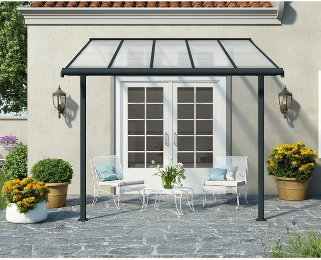 Palram Canopia Terrassenüberdachung Sierra aus Aluminium und Polycarbonat in Grau B: 314 cm x T: 295 cm - Bild 1