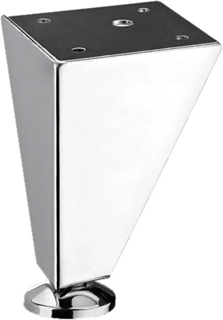 Hettich Möbelfuß Gaja in Edelstahl-Optik Silber B/T/H: 7,0 x 7,0 x 10,0 cm - Bild 1