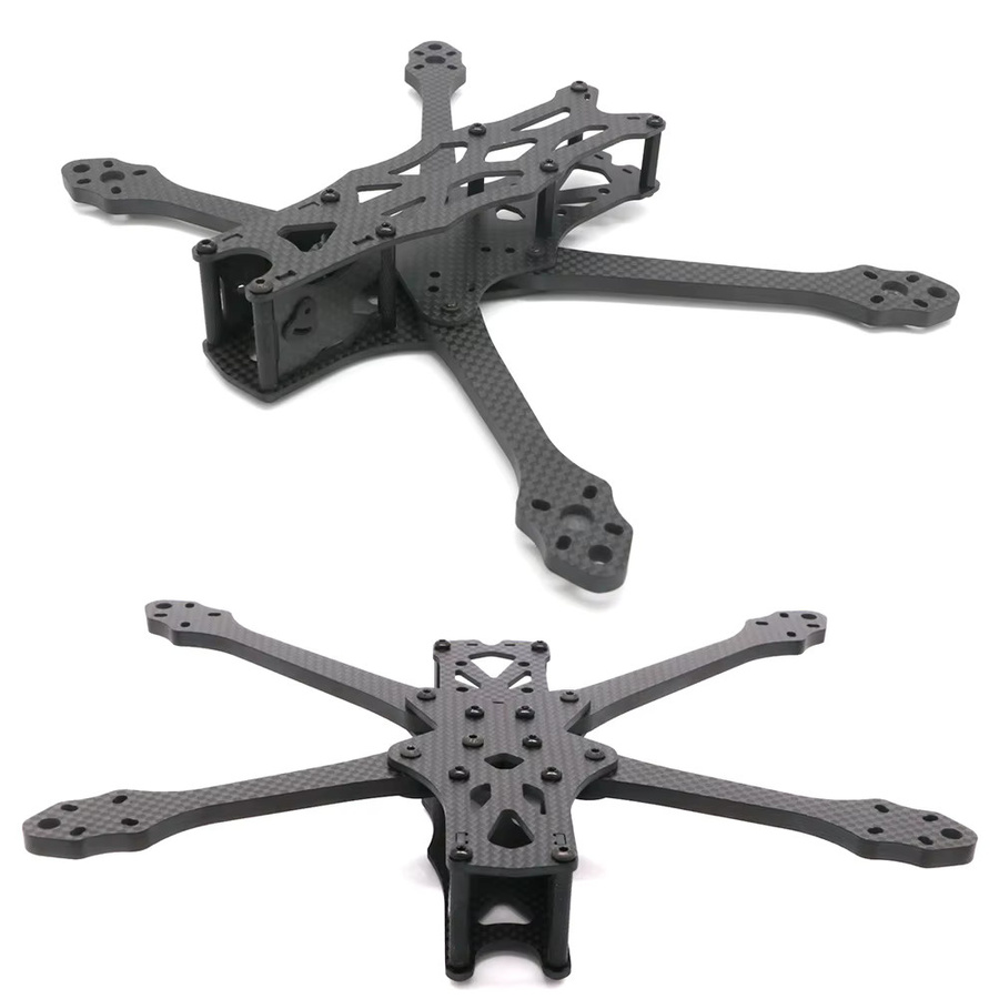 Foxhound APEX HD 5 Zoll FPV-Rahmensatz aus Kohlefaser in Schwarz mit 5,5 mm Armen für Freestyle RC Racing Drohnen - Bild 3