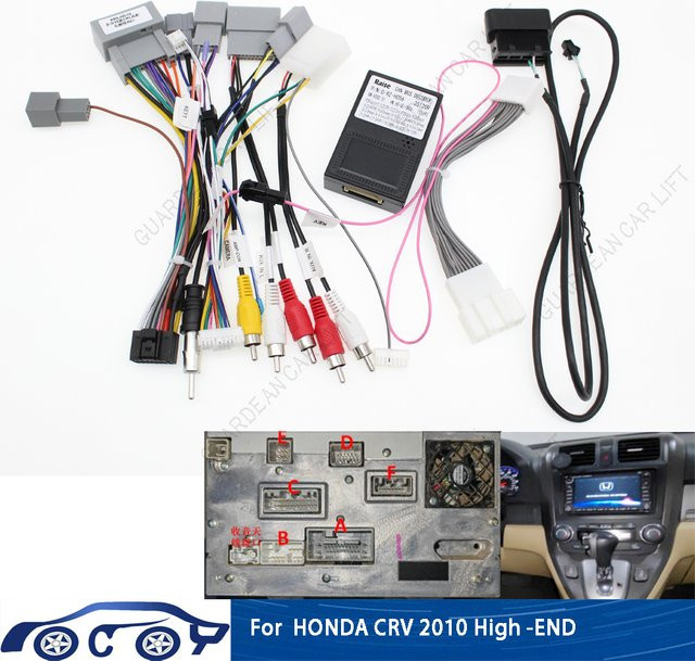 KARUISI Autoradio-Kabelsatz für 2010 Honda CRV mit CANBUS-Box, 16-Pin Kabeladapter für 2DIN Head Unit Stereo-Stecker - Bild 1