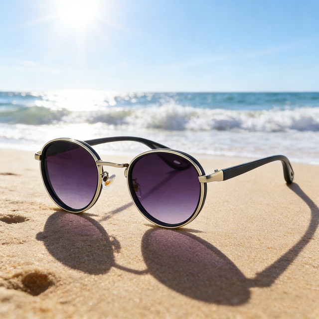 Runde Sonnenbrille, Vollrand, Unisex - Bild 1