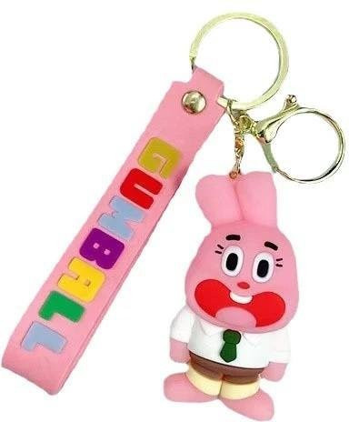 Ganbao Schlüsselanhänger Gumball Welt Cartoon, pink, Kinder - Bild 1