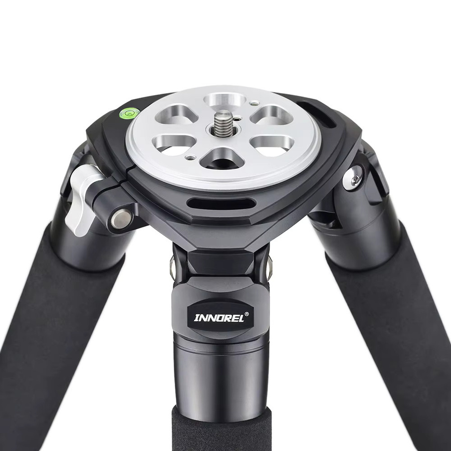 INNOREL RT90C LT404C Professionelles Vogelbeobachtungs-Kamerastativ aus 10-lagiger Kohlefaser mit 75-mm-Schüssel und Schüsseladapter in Schwarz - Bild 2