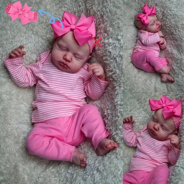 MRB LouLou Sleep Doll, wiedergeborene Baby Puppe, 50cm - Bild 1