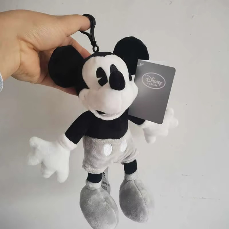 Bandai Disney Mickey Mouse, Plüschtier, Schwarz-Weiß, 25 cm - Bild 2