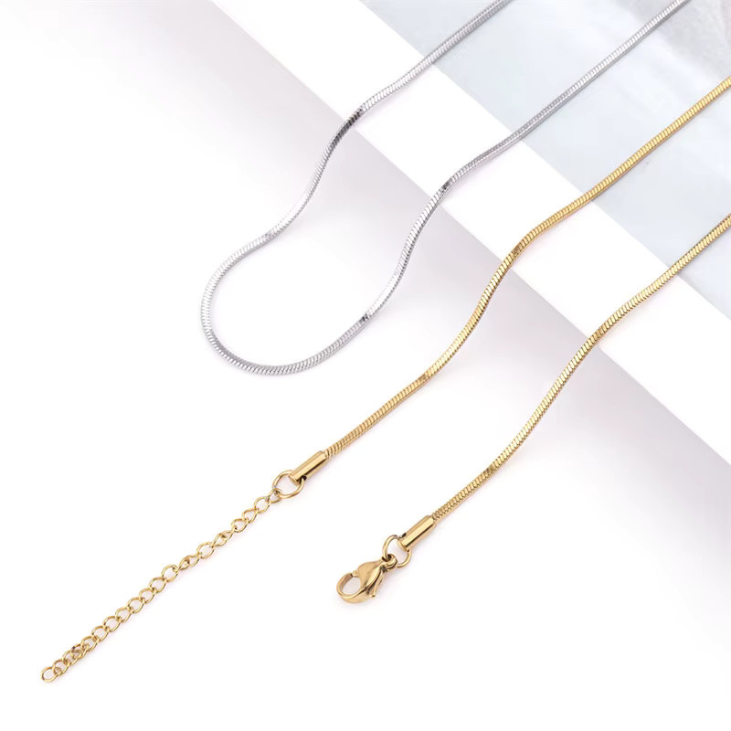 Halskette FOMALHAUT, Edelstahl, Gold, Herren, 1,2 mm - Bild 2