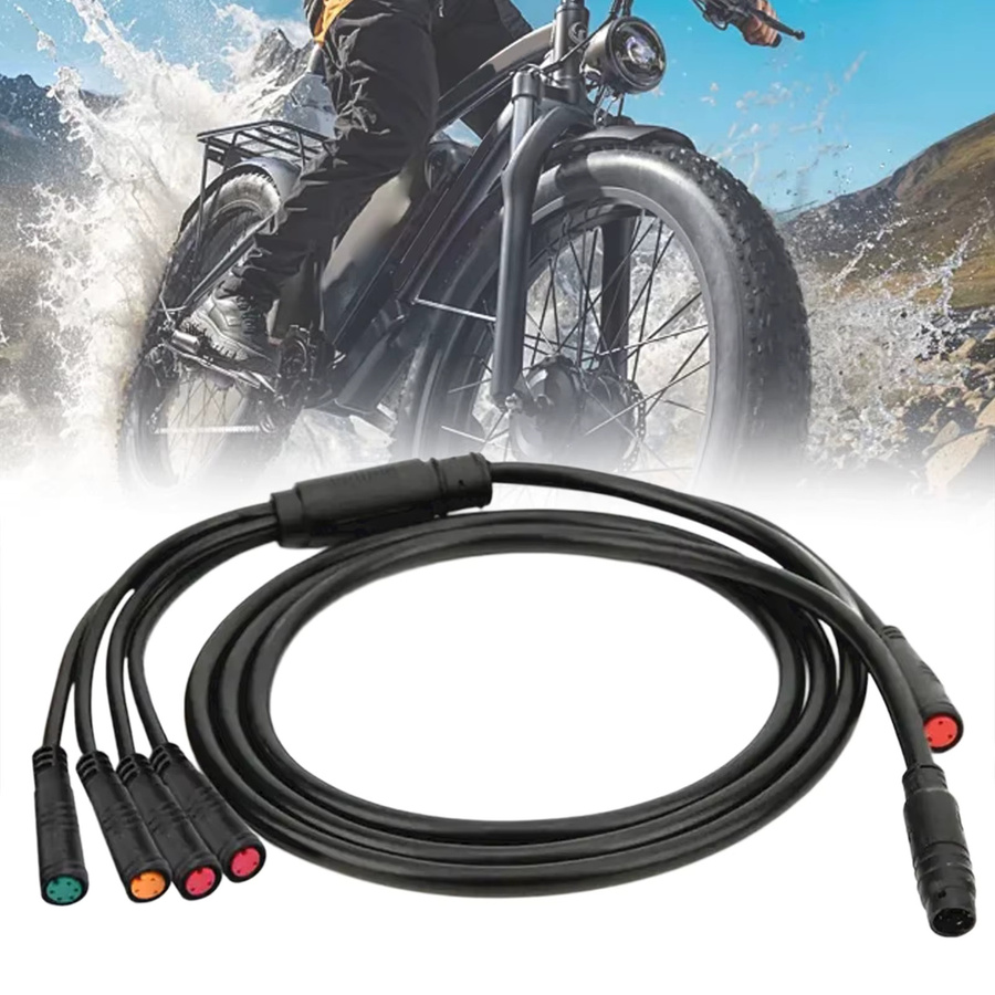 VODOOL 1T5 9-Pin Wasserdichtes E-Bike-Controller-Hauptkabel 1500mm als Gaszugadapter Ersatzteil für KT-Controller in Schwarz - Bild 2