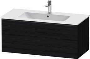Duravit Waschtischunterschrank D-Neo, wandhängend, schwarz/weiß, B: 101 cm, T: 46,2 cm, H: 44 cm - Bild 1
