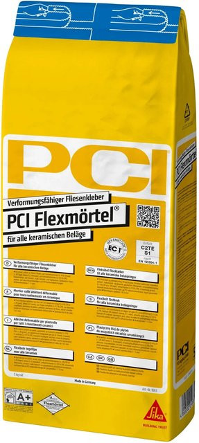 PCI Flexmörtel Fliesenkleber Zementbasis grau oder gelb 5 kg - Bild 1