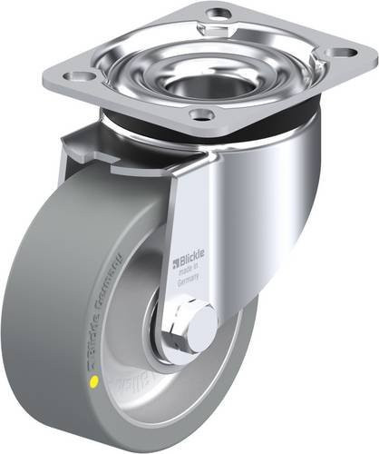 Blickle Lenkrolle LK-ALTH 100K-1-AS in Silber und Grau mit 100 mm Rad-Durchmesser und 350 kg Tragfähigkeit - Bild 1