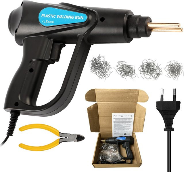 Kkmoon Heißtacker 70W Kunststoffschweißgerät für Auto-Stoßstangen-Reparaturen mit 4 Aufsatztypen in Schwarz - Bild 1