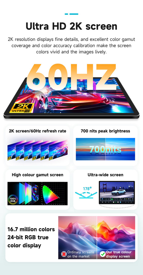 AURAAI X100 Android 13 Autoradio mit Carplay, Dual Mic und ADAS 360 Kamera für Fiat Ducato 3, Citroen Jumper 2 und Peugeot Boxer, Schwarz - Bild 1