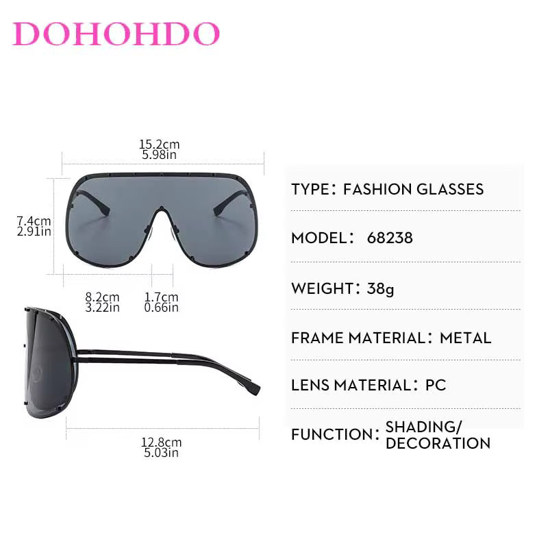 DOHOHDO Sonnenbrille Butterfly, Vollrand, Unisex - Bild 3