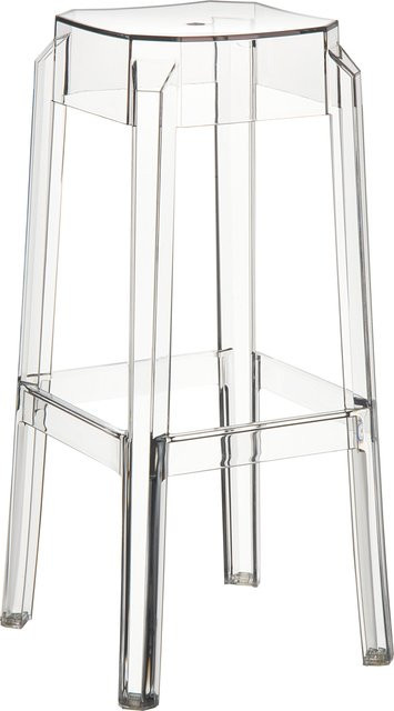 TPFLiving Barhocker Faxi Transparent B/T/H: 36 x 36 x 75 cm - Bild 1