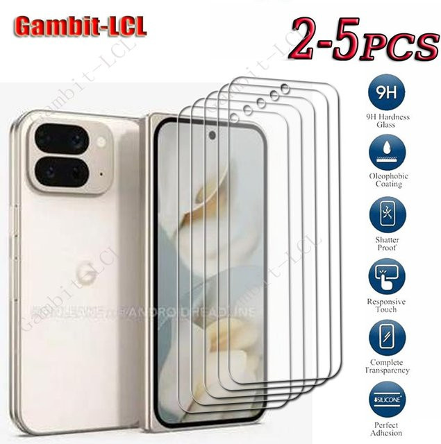 Gambit-LCL Gehärtetes Glas Screen Protector für Google Pixel 10 Pro und Pixel 9 Pro, 9H HD Klar, Transparent - Bild 1