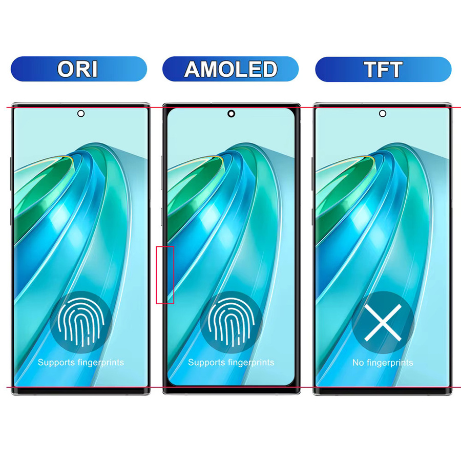 Samsung Note 10 Plus LCD Display mit AMOLED Touch Screen und Rahmen in Silber für N975F N9750 inklusive S Pen Unterstützung und Fingerabdrucksensor - Bild 4