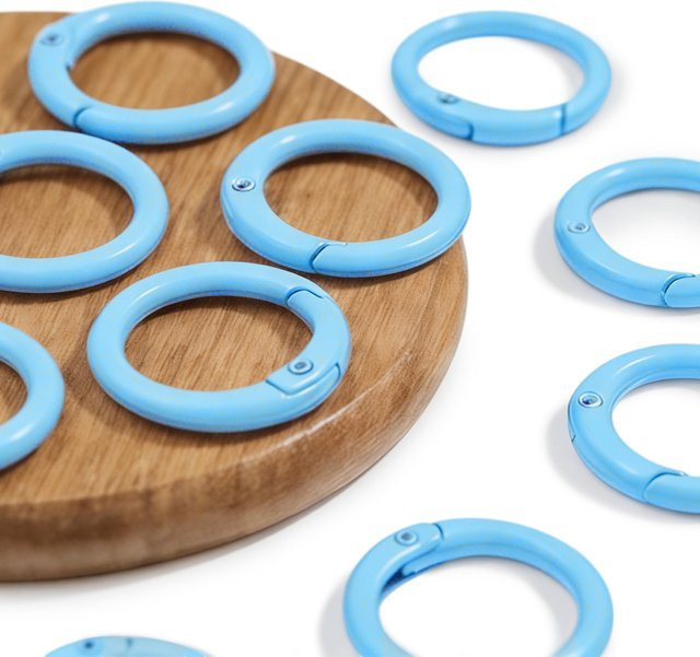 JHNBY Schlüsselanhänger Zinklegierung, Seeblau, 25 mm - Bild 1