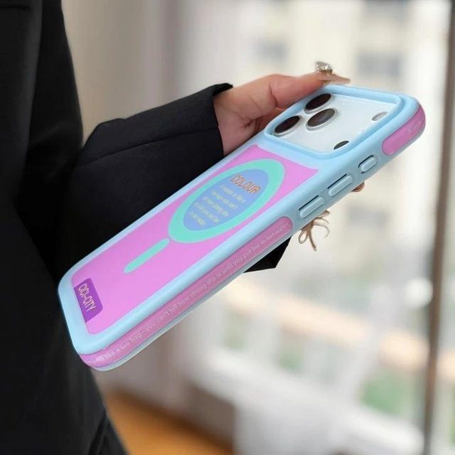 Stoßfeste MagSafe Schutzhülle für Apple iPhone 13 bis iPhone 17 Pro Max in Multicolor mit kabellosem Laden - Bild 1