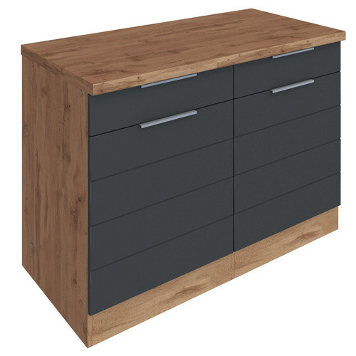 Unterschrank Faro von HELD MÖBEL in Grau, B/H/T: 120 x 86 x 60 cm - Bild 1