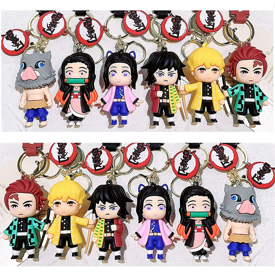 Bandai Anime Demon Slayer Actionfiguren Schlüsselanhänger, PVC-Modell - Bild 3